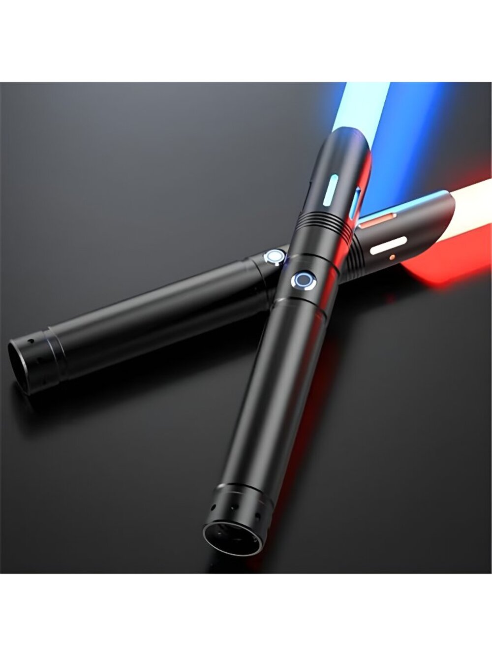 Lightsaber, Double-bladed Dueling Light Saber, 4 Sound Fonts, 12 RGB Colors FX
